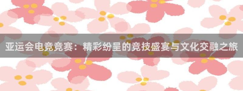 米兰电竞网站入口：亚运会电竞竞赛：精彩纷呈的竞技盛宴与文化交融之旅